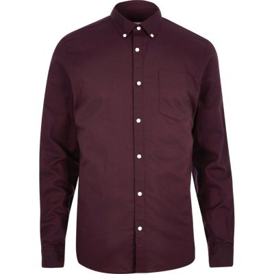 Dark purple Oxford shirt